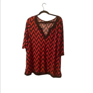 Plus size woman blouse